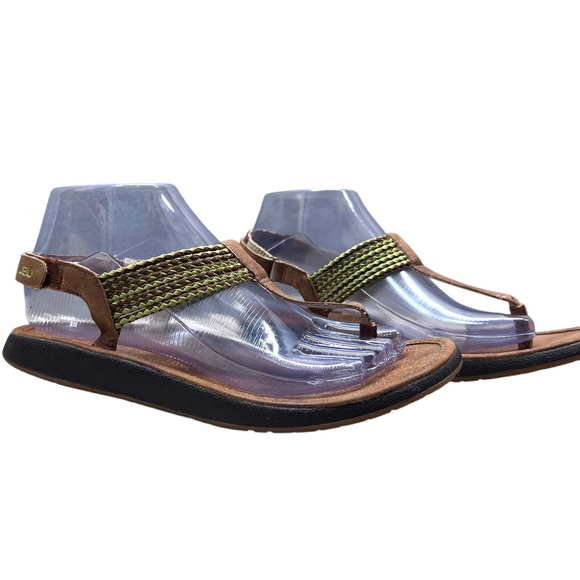 Jambu Brown and Green Women's Sandals - Picture 1 of 6